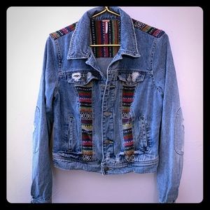 Free People Baja Cabo Wash Denim jacket size 8